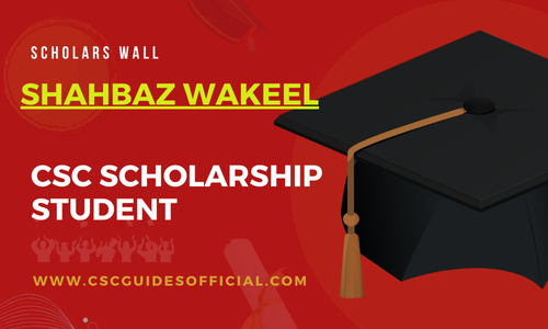 Shahbaz Wakeel Admitted to Tianjin University || China CSC Scholarship 2025-2026