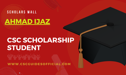 AHMAD IJAZ Admitted to Nanjing University of Information Science and Technology || China CSC Scholarship 2025-2026 