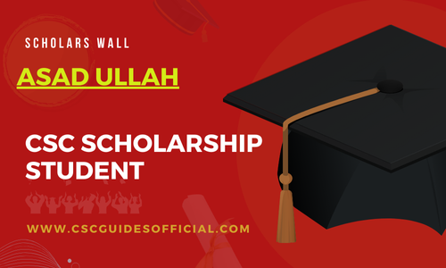 Asad Ullah Admitted to Taiyuan University of Science and Technology || China CSC Scholarship 2025-2026 
