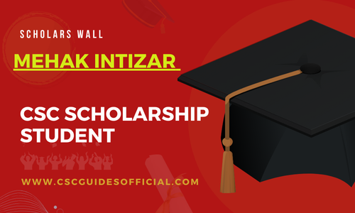 Mehak Intizar Admitted to Southeast University || China CSC Scholarship 2025-2026