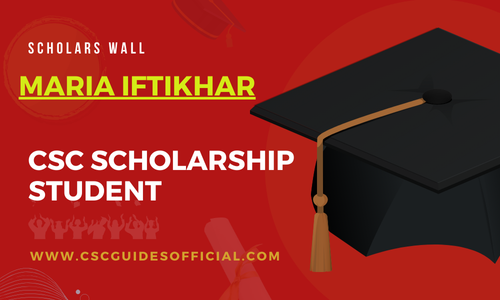 Maria Iftikhar Admitted to Southwest University || China CSC Scholarship 2025-2026 