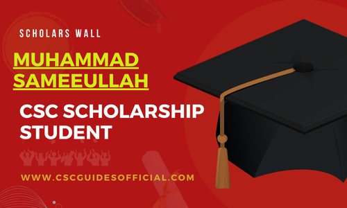 Muhammad Sameeullah Admitted to Jilin University || China CSC Scholarship 2025-2026 