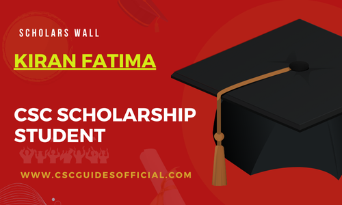 Kiran Fatima Admitted to Dongbei University of Finance and Economics || China CSC Scholarship 2025-2026 