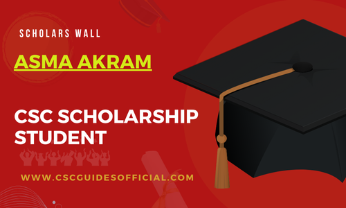 Asma Akram Admitted to the Capital normal university  || China Scholarship 2025-2026 
