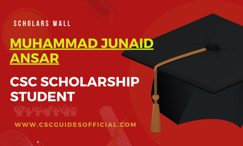 Muhammad Junaid Ansar Admitted to the Wuhan university  || China Scholarship 2025-2026