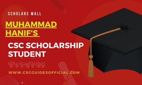 Muhammad Hanif's Success Story || China CSC Scholarship 2025-2026