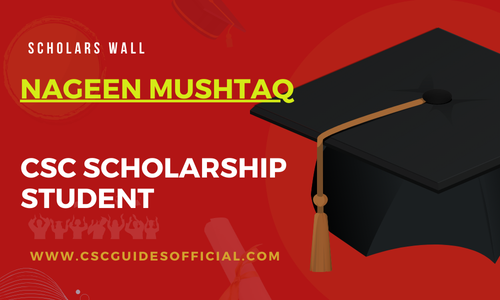 Nageen Mushtaq Admitted to the Donghua University || China Scholarship 2025-2026